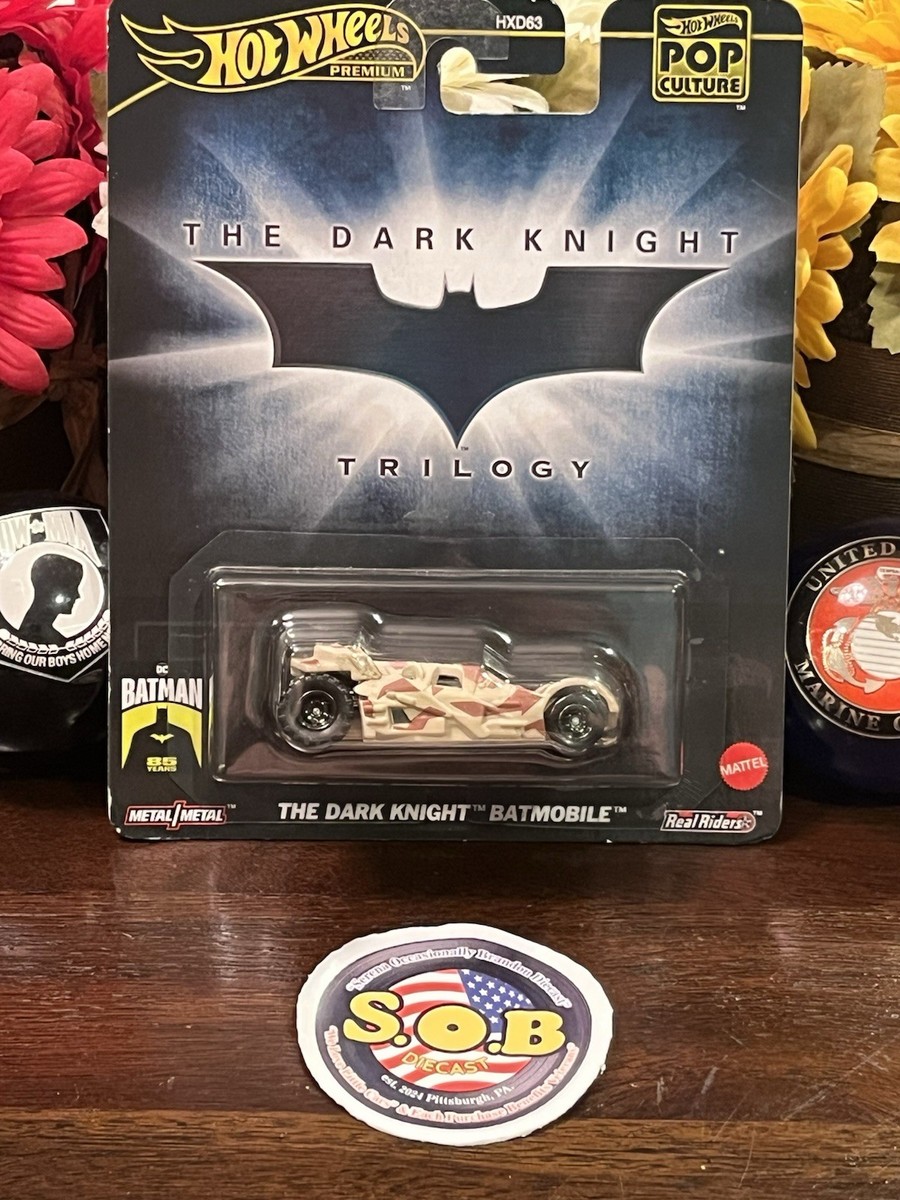 Hot Wheels Real Riders The Dark Knight Batmobile Camo Tan Diecast