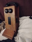 Antique Western Electric Oak Wood Hand Crank Phone Wall Mount Telephone (parts) — photo 2
