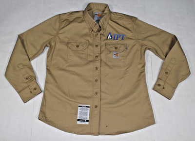 Womens Carhartt Shirt Size M 2014 Flame Resistant Heavy Duty Work Wear
