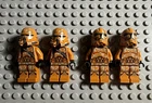 LEGO Star Wars Geonosis Clone Trooper Minifigure Lot of 4 w/ Helmets (PERFECT)