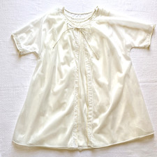 Vintage Vanity Fair ivory short nightgown  peignoir set, nylon, sz med 1960s