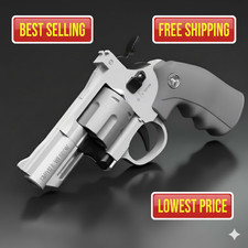 Soft Dart Revolver Launcher Toy Gun for Kids Adults