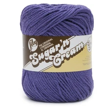 Lily Sugar'n Cream Yarn - Solids Super Size-Dark Orchid