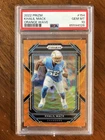 2022 Panini Prizm Football Orange Wave Khalil Mack #154 PSA 10