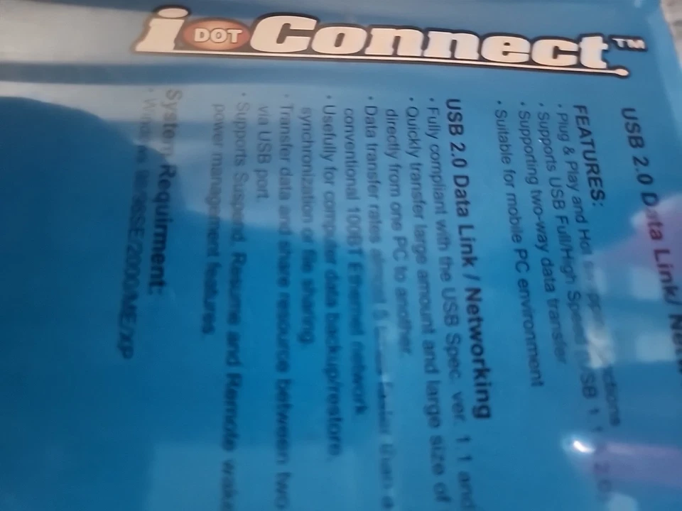 I Dot Connect USB 2.0 Data Link/ Networking Cable 3ft - Image 4 of 4