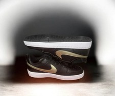 Nike Court Borough Low 2 Black Gold Shoes BQ5448-011 STREETWEAR 6 YOUTH