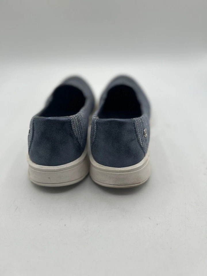 Zapatos sin cordones Bzees Get Movin' para mujer talla 8,5 M gris punta redonda tela plana Foto 3 de 4