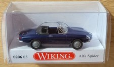 Wiking Alfa Spider Duetto 1:87 020603 H0 NEU/OVP! blau Rundheck 105