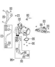 Genuine Mopar Turbocharger Oil Feed Hose And Tube 68321241AA