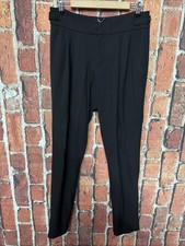 Vince Dress Pants Pleated Wool Blend Pants Black Sz 8 Womens