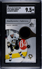 Mario Lemieux 2005 SP Game Used Authentic Fabricks, Jersey SGC 9.5