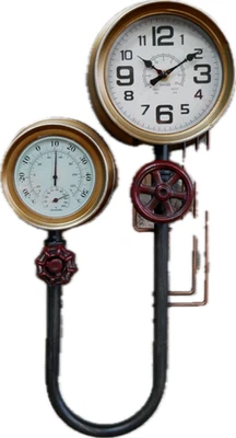 DUTCH Orologio a tubo industriale da parete | Stile manometro | Arredamento casa