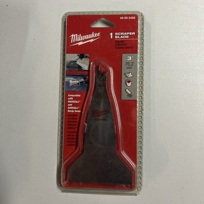 MILWAUKEE SCRAPER BLADE 49-00-5456 -3''- FOR SAWZALL AND HACKZALL NEW IN PACKAGE 