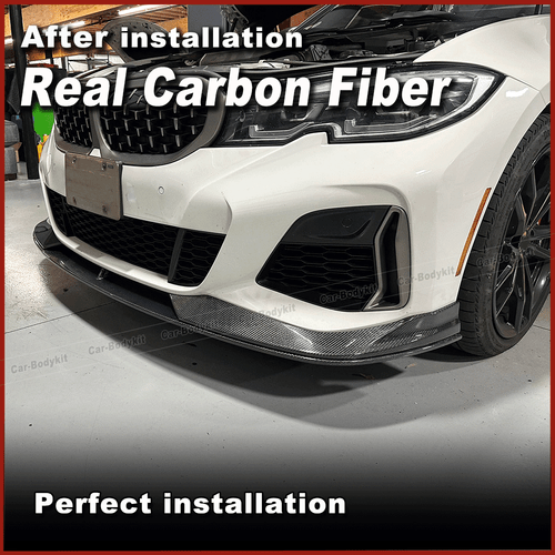 Carbon Frontlippe Frontspoiler Frontansatz Passt für BMW 3er G20 M340i M Paket - Picture 5 of 12