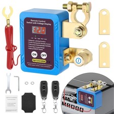 250A 12V Remote Battery Disconnect Switch, Upgrade Smart Voltage Kill Switch ...