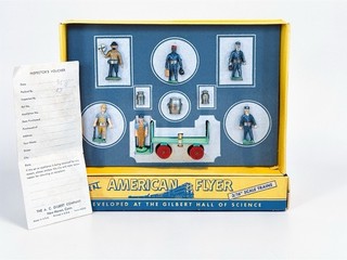 American Flyer RARE 578 Station Figure Set COMPLETE OB