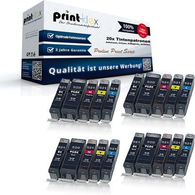 20x Ersatz XXL Tintenpatronen für Canon Pixma MP 640 R 980 Proline Print