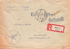 832562) DR Feldpost R-Blg. Wehrmeldeamt Wien 4