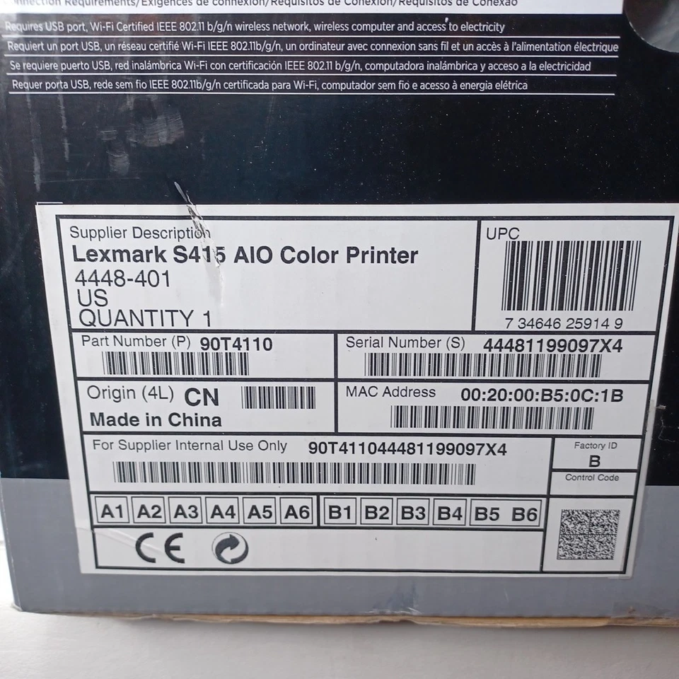 NEW Lexmark S415 All-in-one color wireless inkjet Printer  - Image 4 of 4