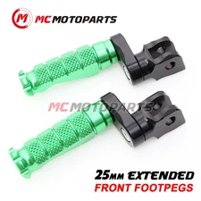 Green 1 inch Riser R-FIGHT Rider Footpegs Kit For Razor MX350 MX400 MX500 MX650
