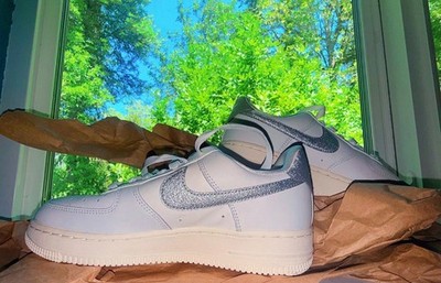 Size 6.5 - Nike Air Force 1 '07 Essential Silver Swoosh W