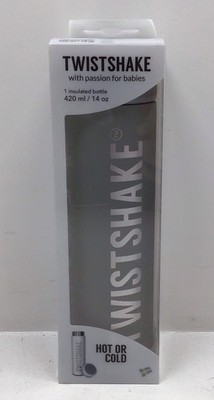 TwistShake Hot/Cold Gray Thermos 420ml/14oz Bottle New In Box