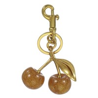 Kirsch-SchlüSselanhäNger TaschenanhäNger Mit SchlüSselring Clip, Hellrosa-Gold