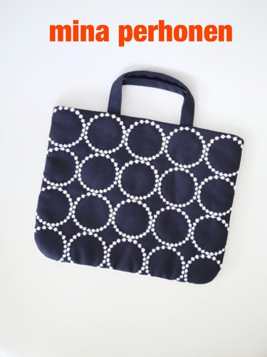mina perhonen Tabourine Lesson Bag 2024 Black & Off-White BNIB Japan-made