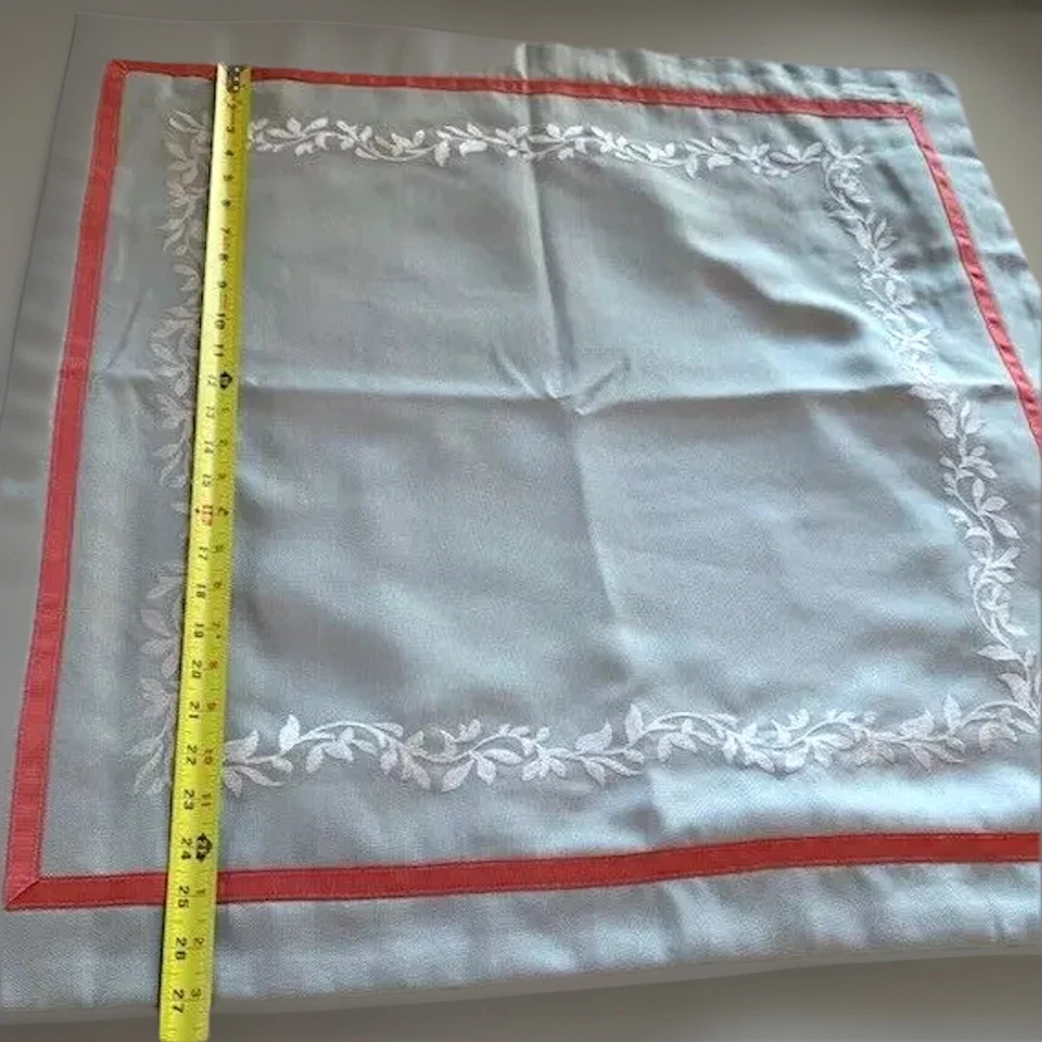 Croscill Pillow Shams 绗缝丝带 Regency Estate 豪华 26x26 罕见 复古 — 第 3/4 张图片