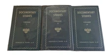 Vintage 1950's Howard B Rand Documentary Studies Vol 1-3 Hardback Book Set
