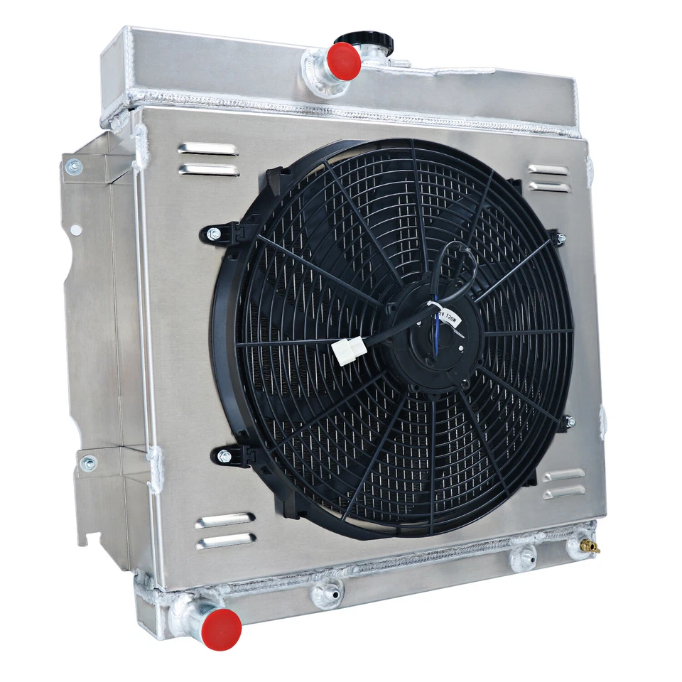 4 Row Radiator Shroud Fan Relay Fit 1963-68 1966 Dodge Charger Dart Coronet 22"W Foto 4 de 4