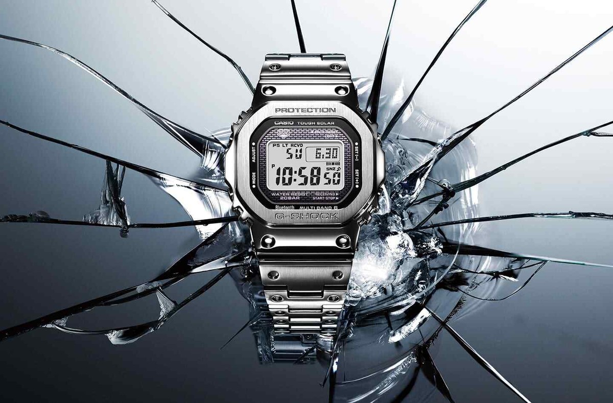 うさぎ　CASIO G-SHOCK GMW-B5000D-1JF Casio GMW-B5000D-1JF G-Shock Bluetooth Men's Watch Silver