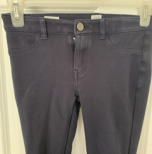 Gapkids Girls Navy Leggings Jeans Jeggings Soft Adjustable Waist SZ 8#502 - Picture 3 of 6