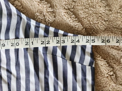 Old Navy Halter Neckline Blue & White Striped Tank Top Womens Size XXL Light - Picture 9 of 11