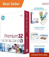 HP  32 lb Paper | 8.5 x 11 | 500 Sheets - FSC Certified for Vivid Prints