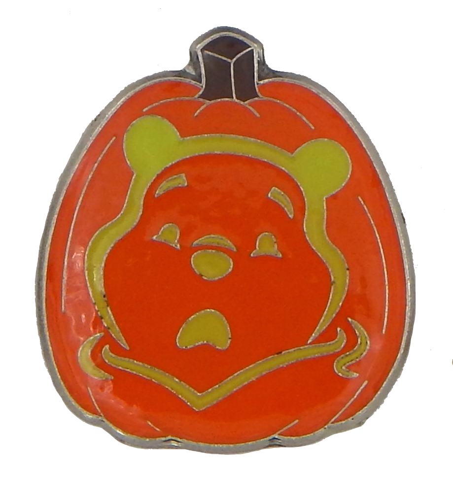 Pooh Pumpkin Jack-O-Lantern Face Carving Individual Disney Park