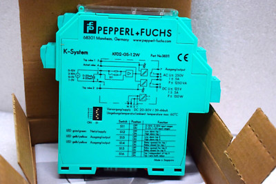 PEPPERL+FUCHS KFD2-GS-1.2W CURRENT/VOLTAGE TRIP VALUE P/N: 038311
