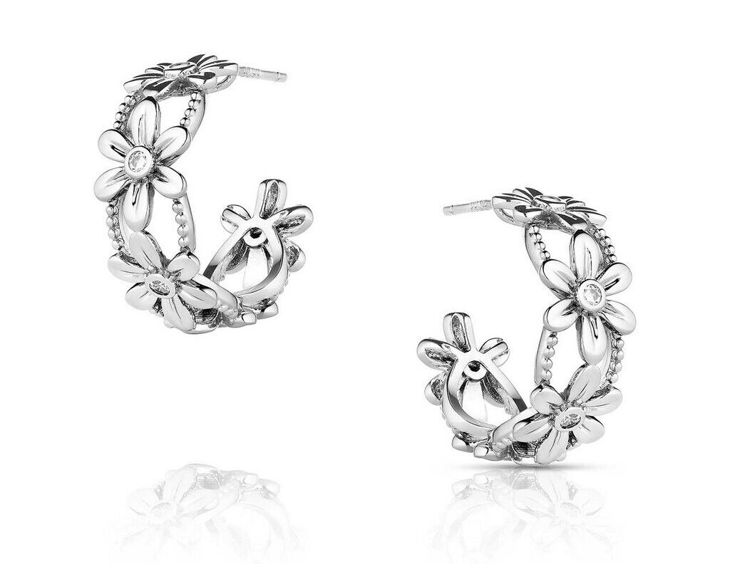 Montana Silversmiths Earrings Womens Crazy Daisies Crystal Montana Silversmiths Earrings Womens Crazy Daisies Crystal