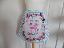 cute kawaii quirky boho paris poodle france dog holiday handmade skirt one size