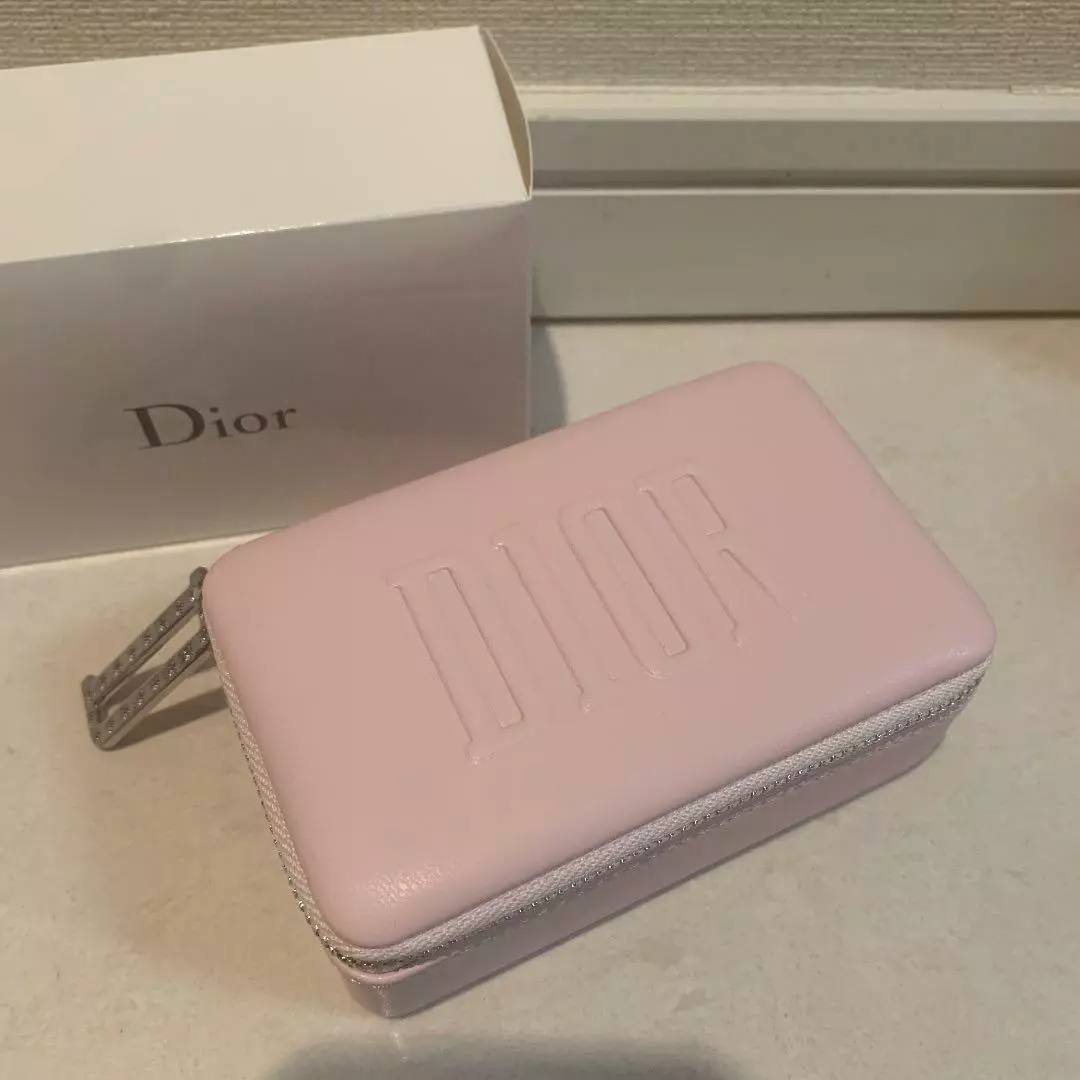 Christian Dior Portable Travel Jewelry Case Pouch Baby Pink Promo