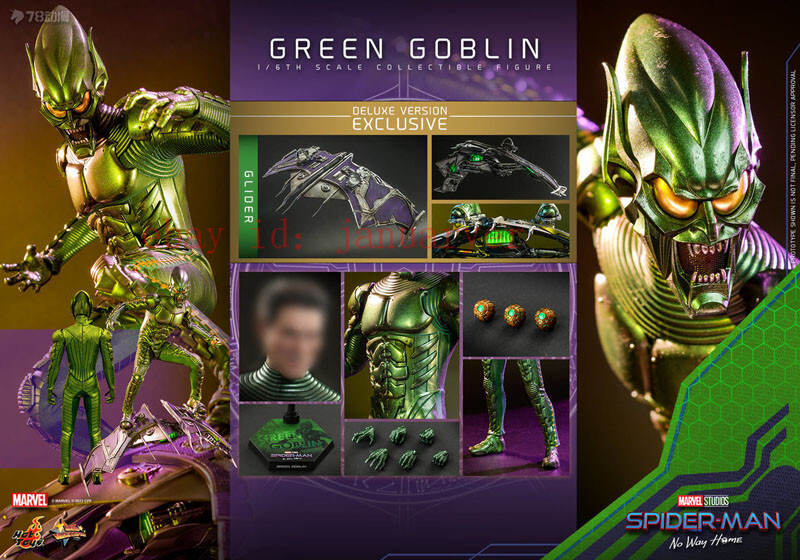 Hot Toys 1/6 Mms631 Spider-Man Green Goblin Deluxe Version Action