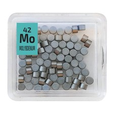 Muestra de elemento de metal de molibdeno 99,9 % en azulejo de elemento periódico pellets de lámina RAROS