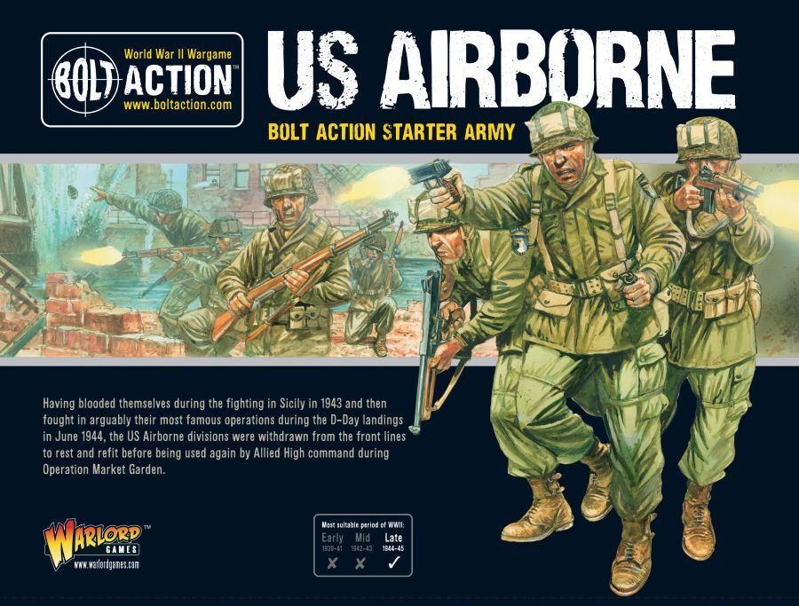 Us Airborne Starter Army Usa Bolt Action Ww2 Warlord Games Table Top