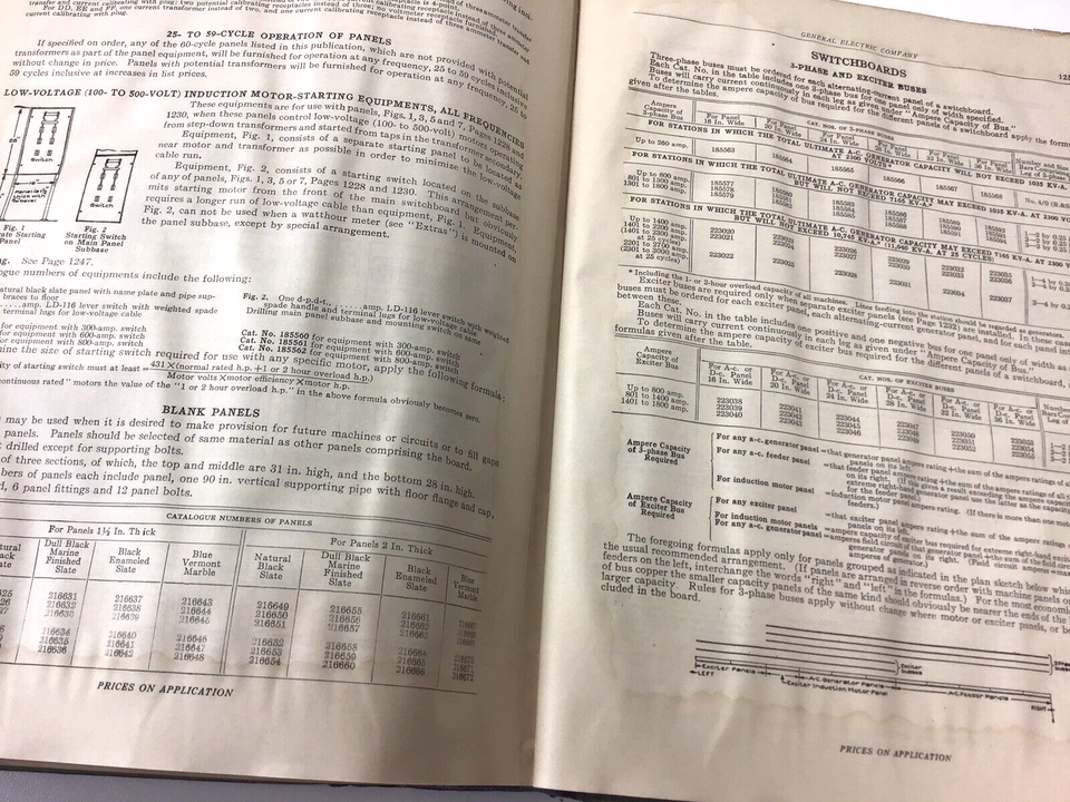 1921 General Electric Catalogue GE FANS MOTORS Generators INSULATORS