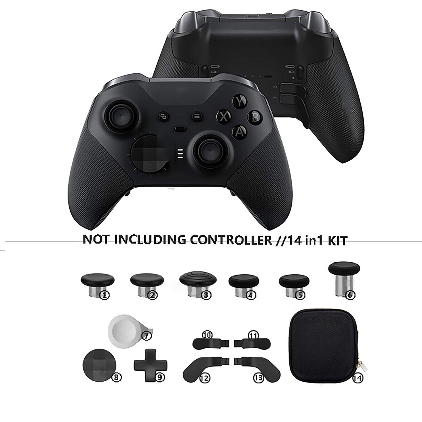 Elite Controller Paddles,Metal Replacement Thumbsticks,Standard D-pad for  Xbox Elite Controller Series 2 Core,Accessories Kit for Xbox One Elite 2  (Black) - Yahoo Shopping