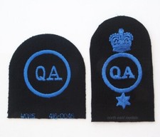 Two Royal Navy Wrens WRNS Quarters Assistant Trade Qualification Arm Badges