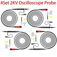 4-Set 100MHz 2KV 100:1 High Voltage Oscilloscope Probe P4100 with Accessory Kit