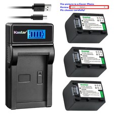 Kastar Battery LCD Charger for Sony NP-FV70 Sony HDR-PJ10 HDR-PJ200 HDR-PJ220