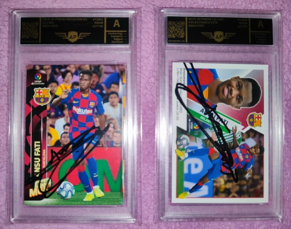 ANSU FATI - ROOKIE SIGNED - LIGA ESTE / MEGACRACKS - 2019-20 - GRADED A -