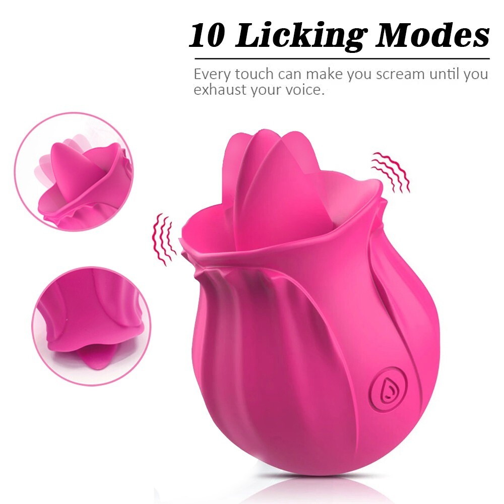 Rose Licking Vibrator Clit Sucker Dildo Women G-spot Massager Sex Toy for  Women | eBay